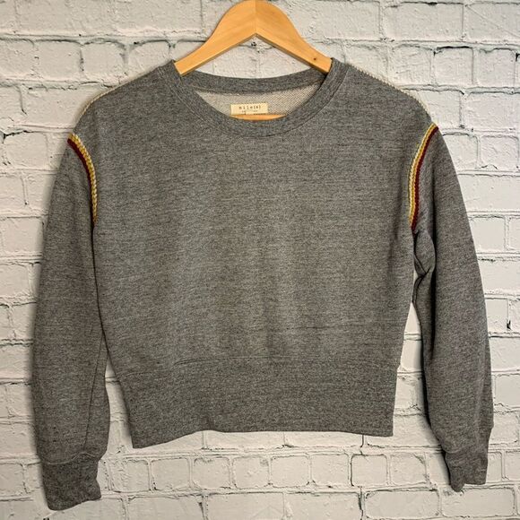 Miles by Madewell embroidered crop sweatshirt. XXS - Picture 4 of 9